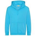 Kinder-Sweatshirt mit Kapuze Just Hoods Kids Zoodie AWJH0050J hawaiianisches Blau