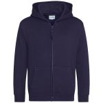 Kinder-Sweatshirt mit Kapuze Just Hoods Kids Zoodie AWJH0050J neue französische Marine