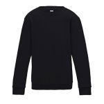 Kinder-Sweatshirt Just Hoods Kids' AWDis Sweat AWJH030J tiefschwarz