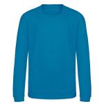 Kinder-Sweatshirt Just Hoods Kids´ AWDis Sweat AWJH030J Saphirblau