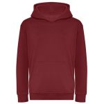 Just Hoods Bio-Hoodie für Kinder AWJH201J bordeauxrot