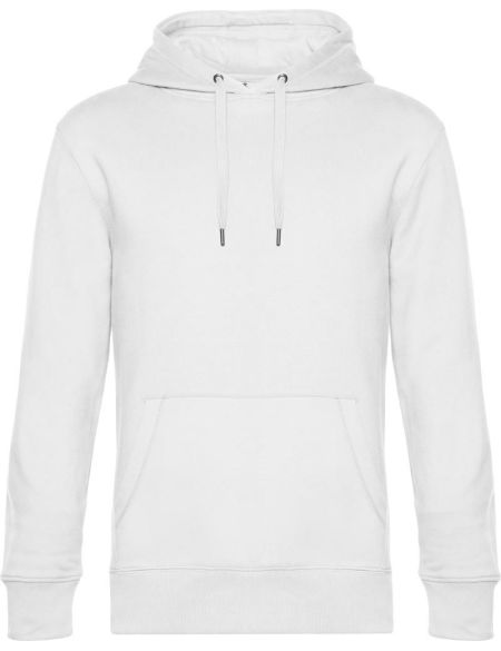 Weißes Herren-Sweatshirt King Hooded 01.U02K