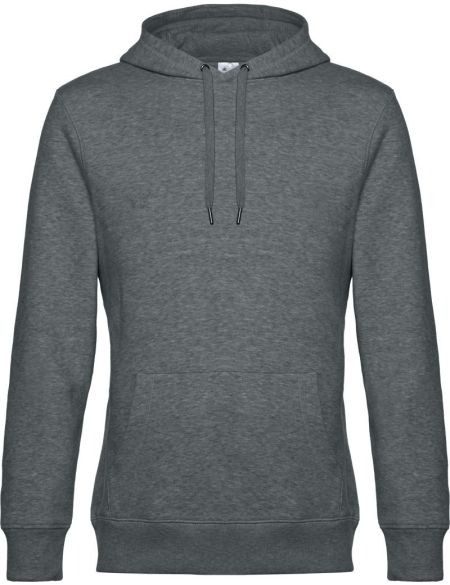 King Hooded 01.U02K Heather Mid Grey Herren-Sweatshirt