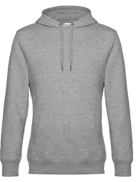 King Hooded 01.U02K grau meliert Herren-Sweatshirt