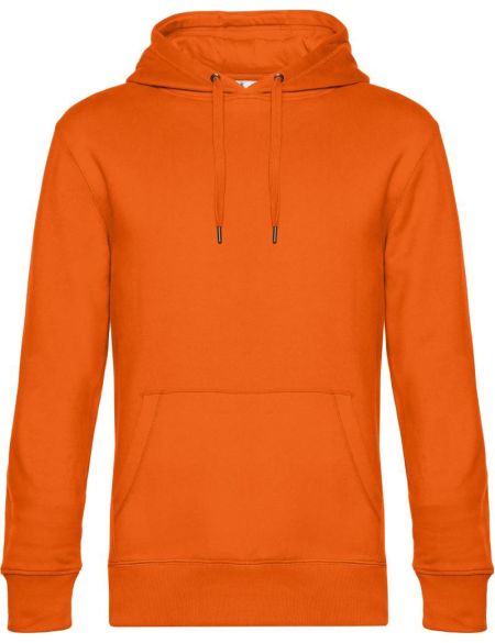 King Hooded 01.U02K reinorangefarbenes Herren-Sweatshirt