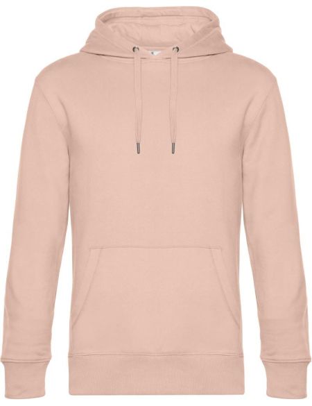 King Hooded 01.U02K weiches rosafarbenes Herren-Sweatshirt