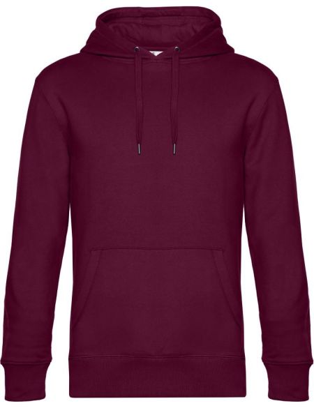 King Hooded 01.U02K Herren-Sweatshirt in dunkler Kirsche