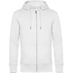 King Zipped Hood weißes Herren-Sweatshirt