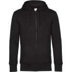 Herren-Sweatshirt mit Kapuze King Zipped Hood schwarz pur