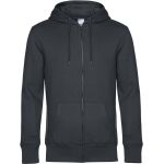King Zipped Hood Asphalt Herren-Sweatshirt