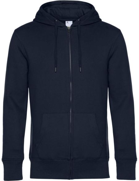 Marineblaues Herren-Sweatshirt King Zipped Hood