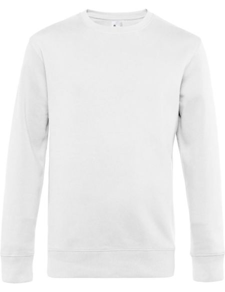 Sweatshirt King Rundhals weiß