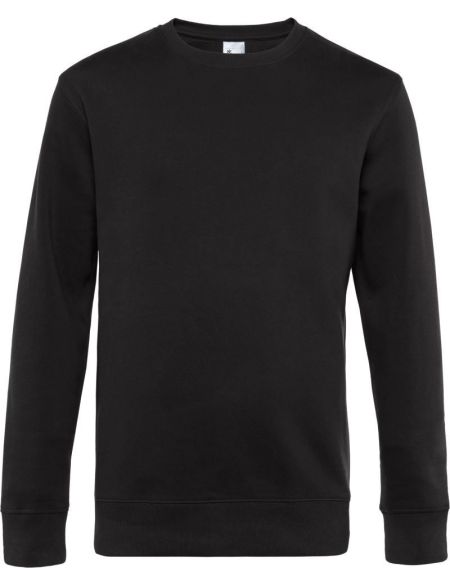 Sweatshirt King Crew Neck schwarz pur