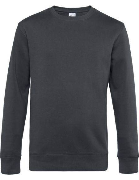 Sweatshirt King Rundhalsausschnitt asphalt