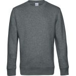 Sweatshirt King Crew Neck meliert mittelgrau