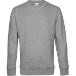 Sweatshirt King Rundhalsausschnitt grau meliert