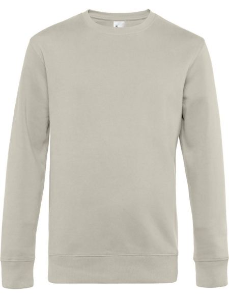 Sweatshirt King Rundhals weiß
