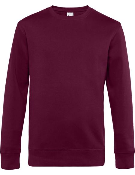 Sweatshirt King Rundhalsausschnitt dunkle Kirsche