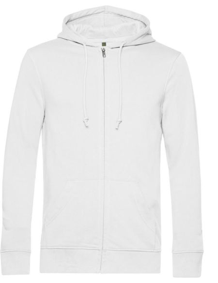 Herren-Sweatshirt mit Kapuze Inspire Zipped Hood weiß