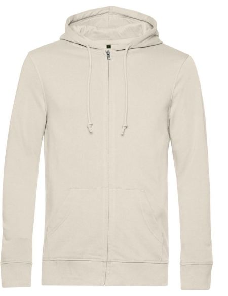 Herren-Sweatshirt mit Kapuze Inspire Zipped Hood in gebrochenem Weiß