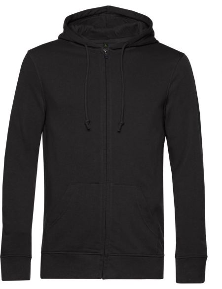 Herren-Sweatshirt mit Kapuze Inspire Zipped Hood schwarz pur