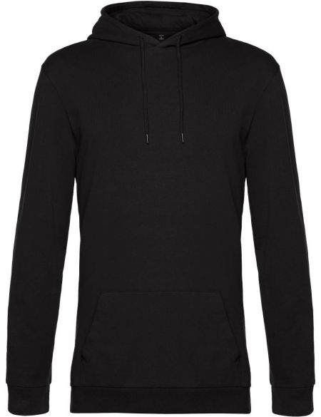 Herren Kapuzenpullover Kapuzenpullover schwarz pur