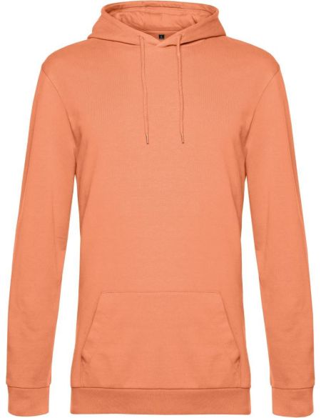 Herren-Sweatshirt mit Kapuze Hoodie melonenorange