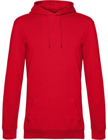 Herren-Sweatshirt mit Kapuze Hoodie rot