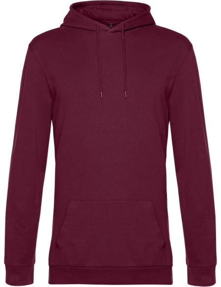 Herren-Sweatshirt mit Kapuze Hoodie Wein