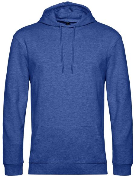 Herren-Kapuzenpullover Hoodie königsblau meliert
