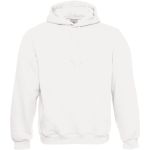 Herren-Kapuzenpullover mit Kapuze, weiß