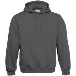Stahlgraues Herren-Sweatshirt mit Kapuze