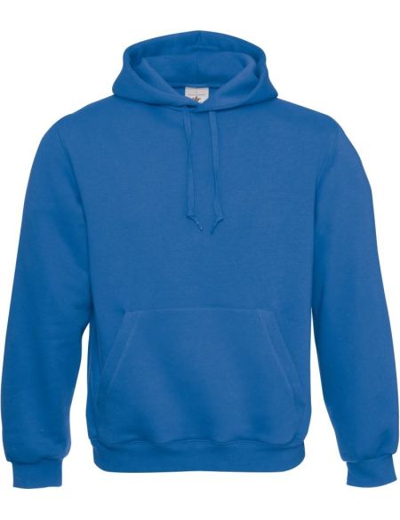 Königsblaues Herren-Sweatshirt mit Kapuze