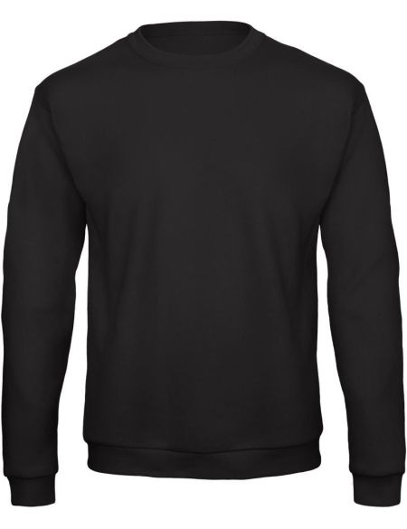 Sweatshirt ohne Kapuze ID.202 50/50 schwarz