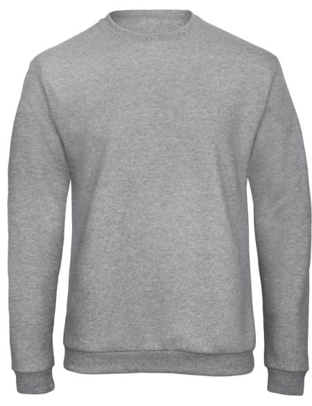 Kapuzenpullover ohne Kapuze ID.202 50/50 grau meliert