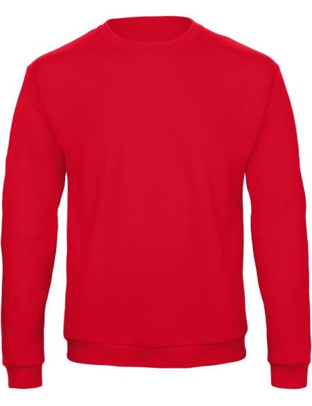Sweatshirt ohne Kapuze ID.202 50/50 rot