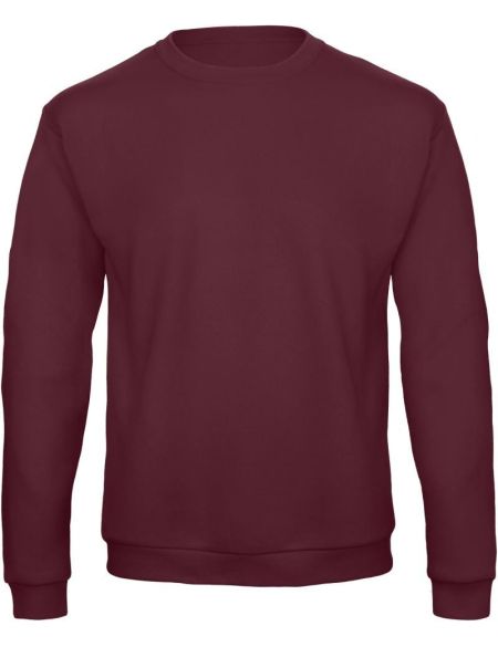 Sweatshirt ohne Kapuze ID.202 50/50 Burgund