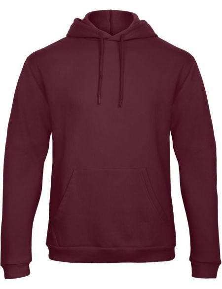 Kapuzenpullover ID.203 50/50 Burgunderrot