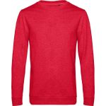 Kapuzenpullover ohne Kapuze, Set in 01.U01W, meliertes Rot
