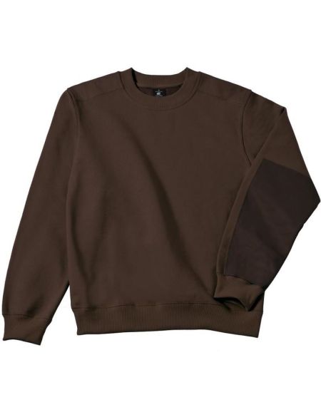 Kapuzenpullover ohne Kapuze Work Hero Pro braun