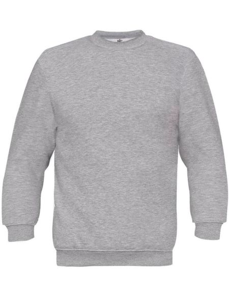 Kinder-Sweatshirt-Set in Kindergrau meliert