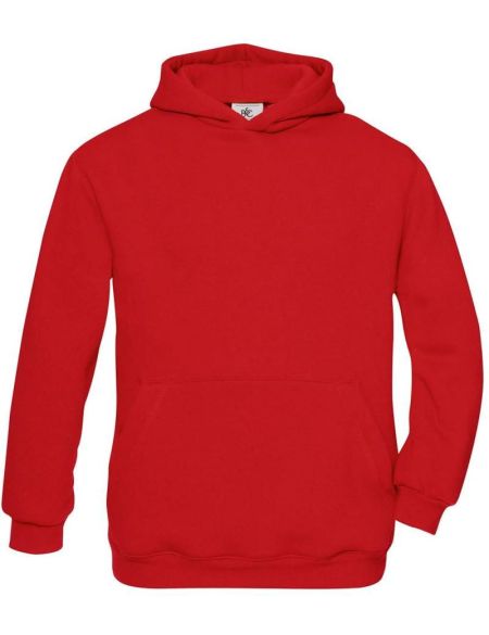 Kinder-Sweatshirt mit Kapuze. Kapuze für Kinder, rot