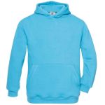 Kapuzen-Sweatshirt für Kinder. Kapuzen-Sweatshirt für Kinder, sehr türkis