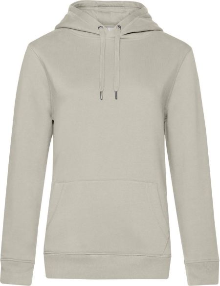 Damen-Kapuzenpullover Queen Hooded grauer Nebel