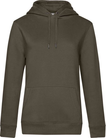 Damen-Kapuzenpullover Queen Hooded weiß