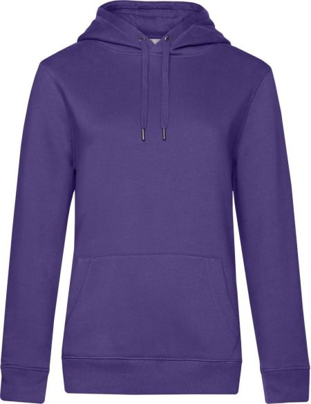 Damen-Kapuzenpullover Queen Hooded in strahlendem Lila