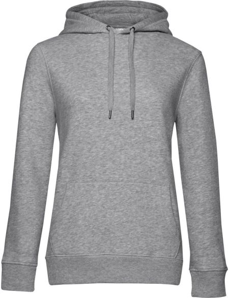 Damen-Kapuzenpullover Queen Hooded grau meliert