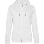 Damen-Kapuzenpullover Queen Zipped Hood weiß