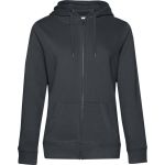 Damen-Kapuzenpullover Queen Zipped Hood asphalt
