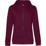 Damen-Kapuzenpullover Queen Zipped Hood dunkle Kirsche